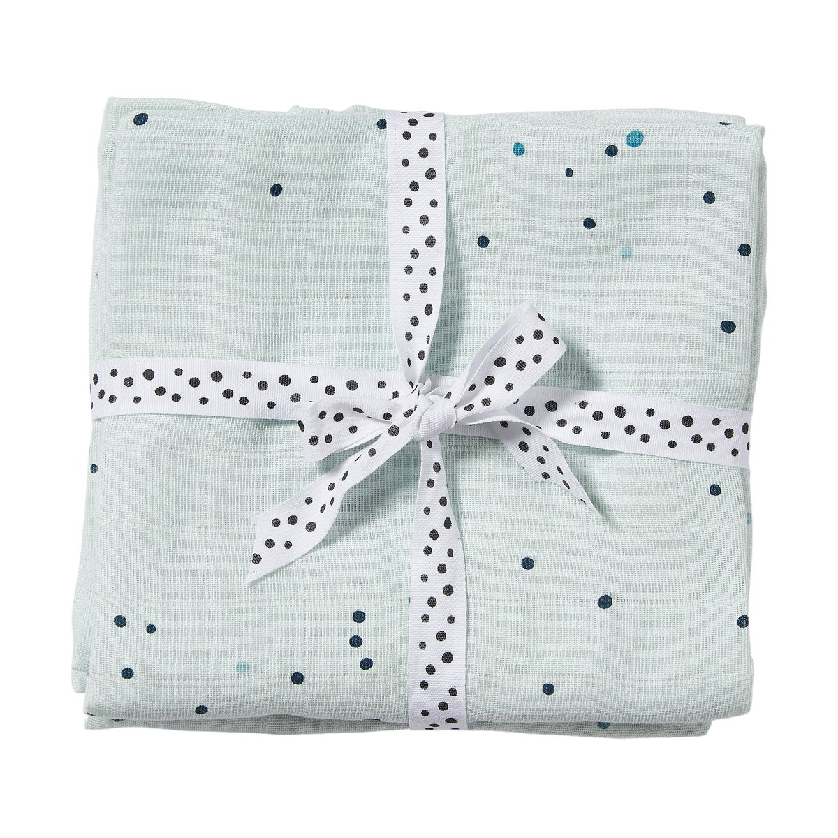 Done by deer Dreamy Dots vauvan huopa 120x120 cm 2-pakkaus Sininen