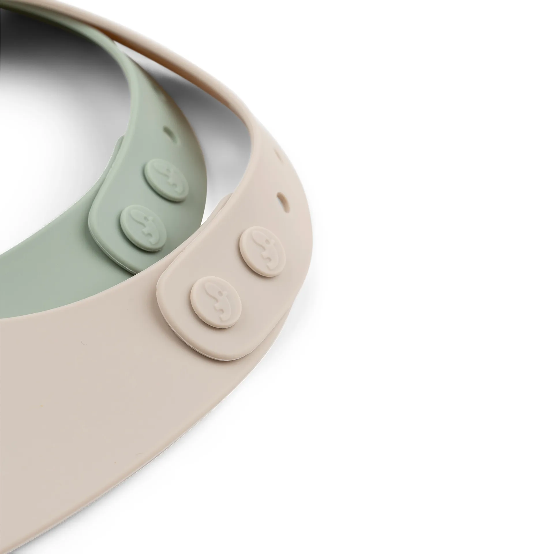 Lalee-ruokalappu 2-pack, Hiekanvihreä Done by deer