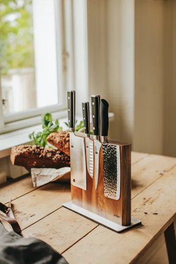 Asama kiinalainen kokkiveitsi 18 cm - Musta kahva - Dorre