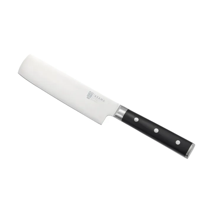 Asama Nakiri vihannesveitsi - Ruostumaton teräs, musta, 31 cm - Dorre