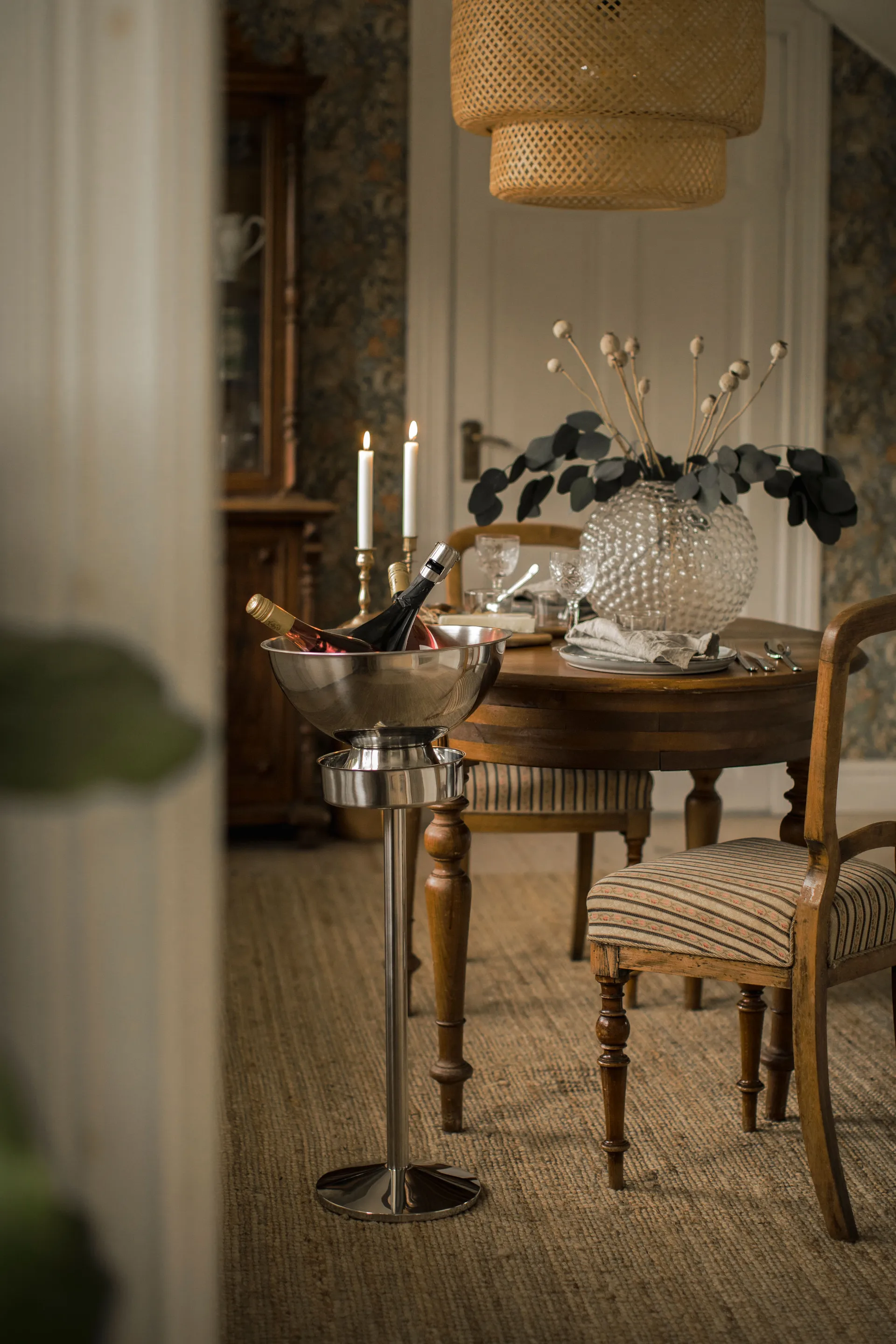 Butler viini- ja samppanjateline 65 cm, Ruostumaton teräs Dorre