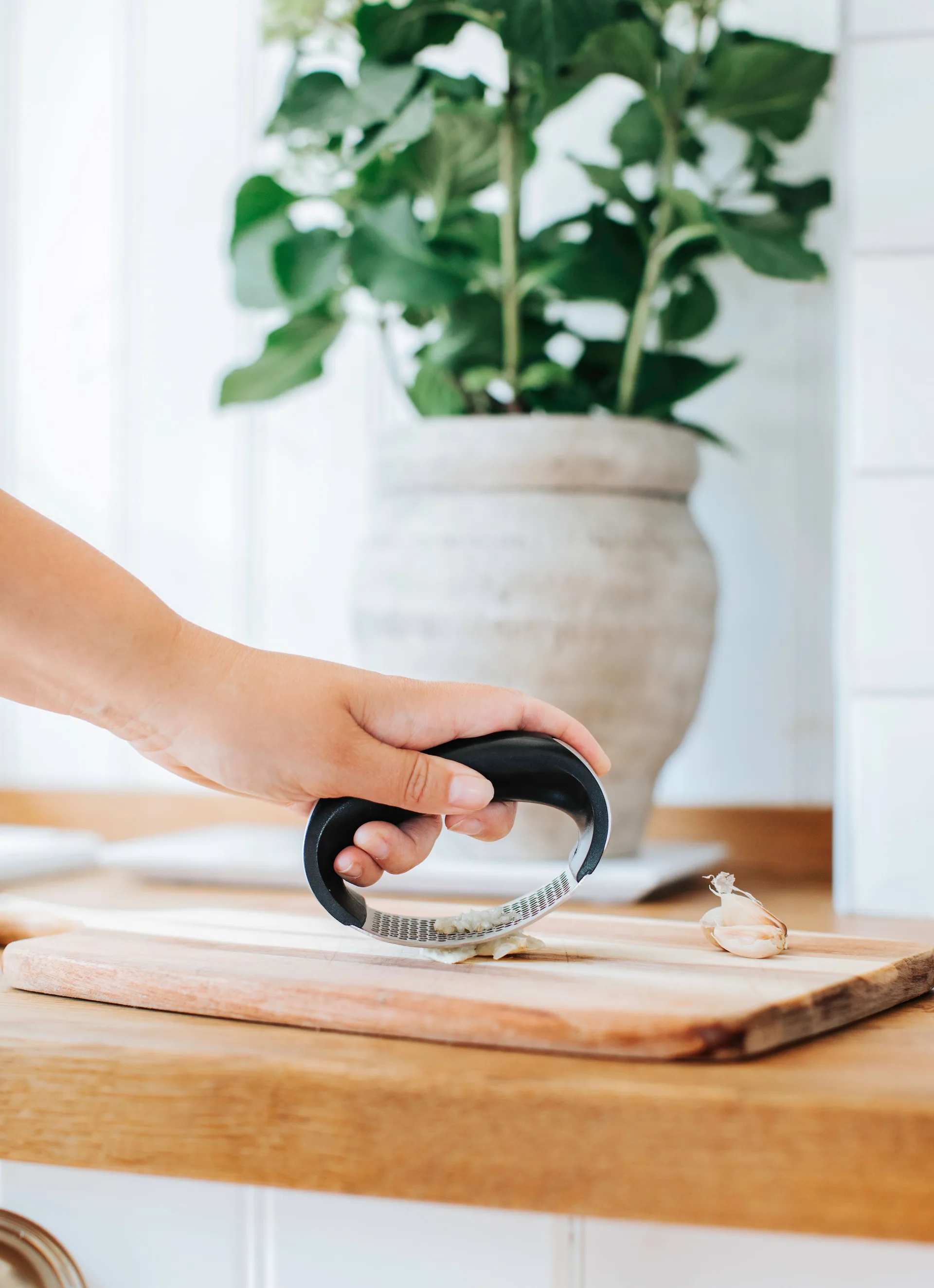 Garli valkosipulipuristin, Ruostumaton teräs Dorre