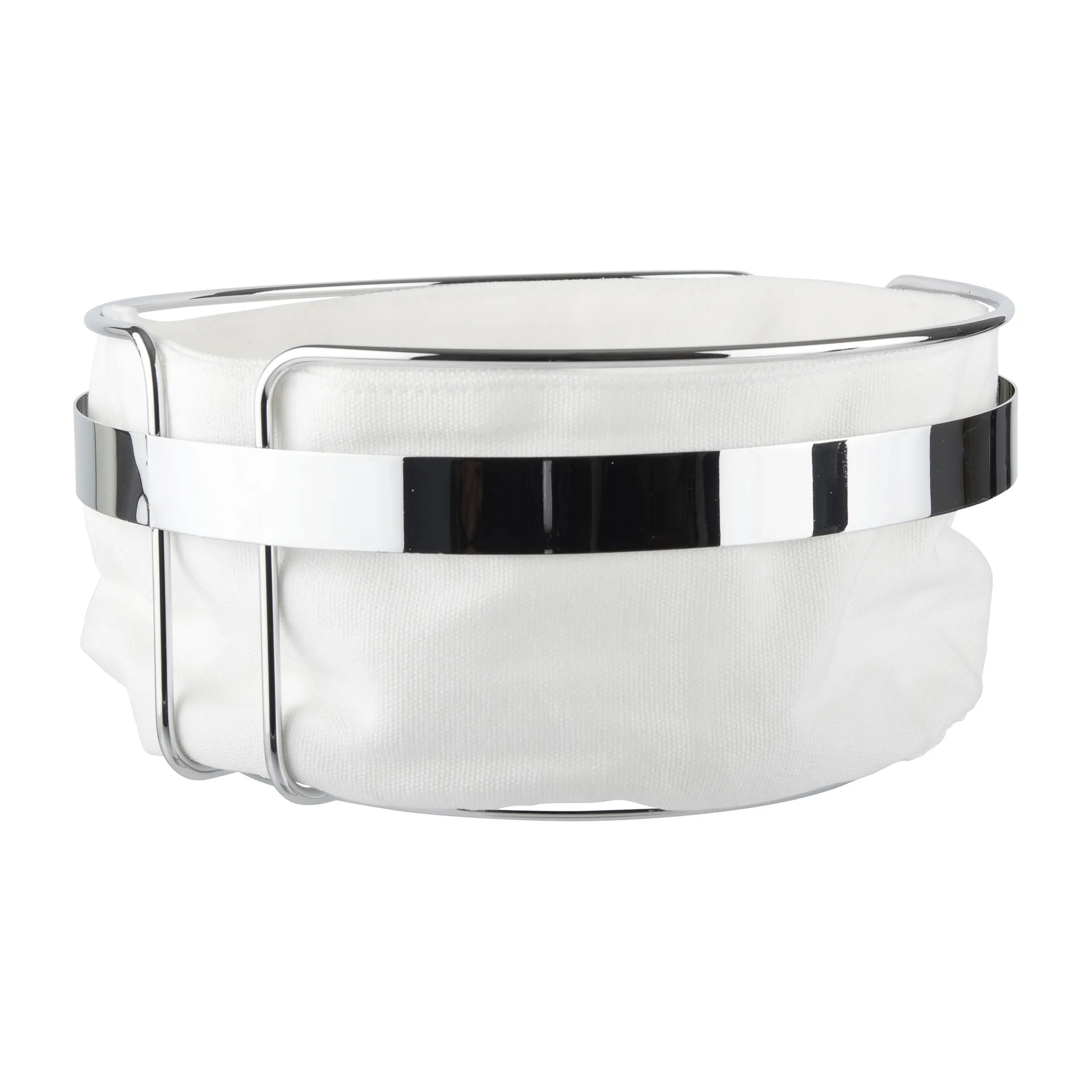 Praktisk leipäkori Ø22 cm, Kangas-kromi Dorre