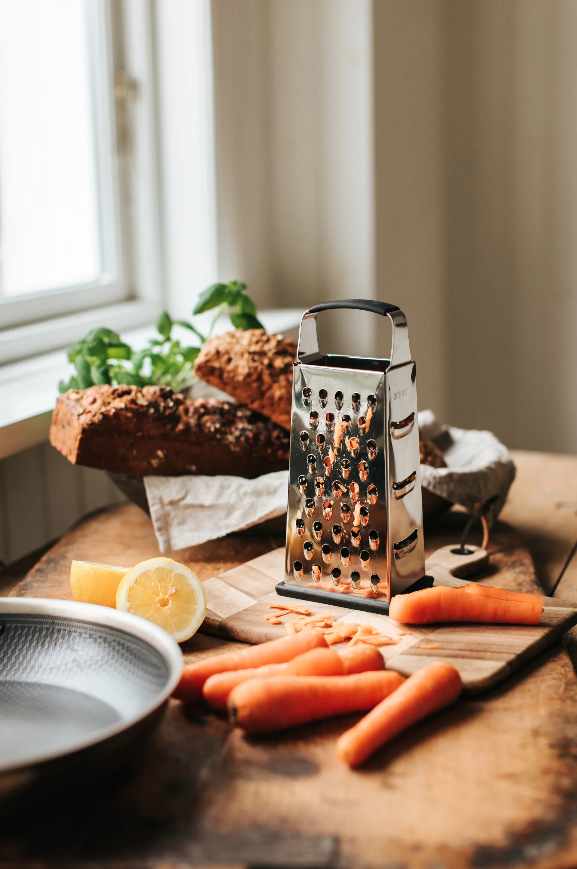 Rubi raastin kumijalka kahva 4 erilaista, 24 cm Dorre