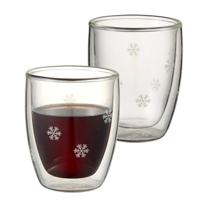 Snöstjärna kaksiseinäinen lasi 2-pakkaus, 13 cl Dorre