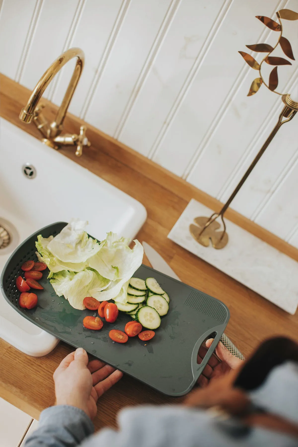 Suvi leikkuulauta 24,4x38,5 cm, Harmaa Dorre