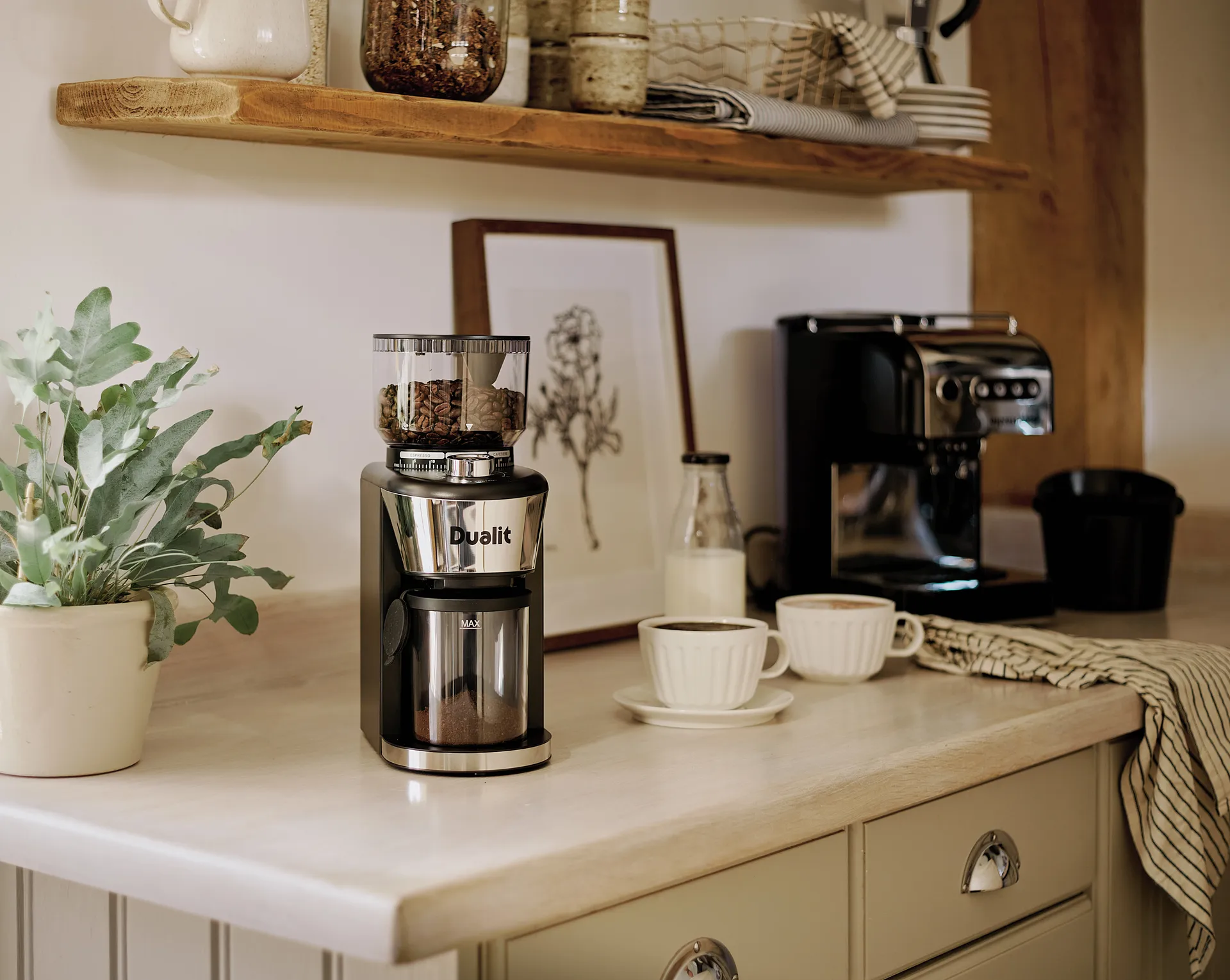 Dualit kahvimylly 31 cm, Musta Dualit