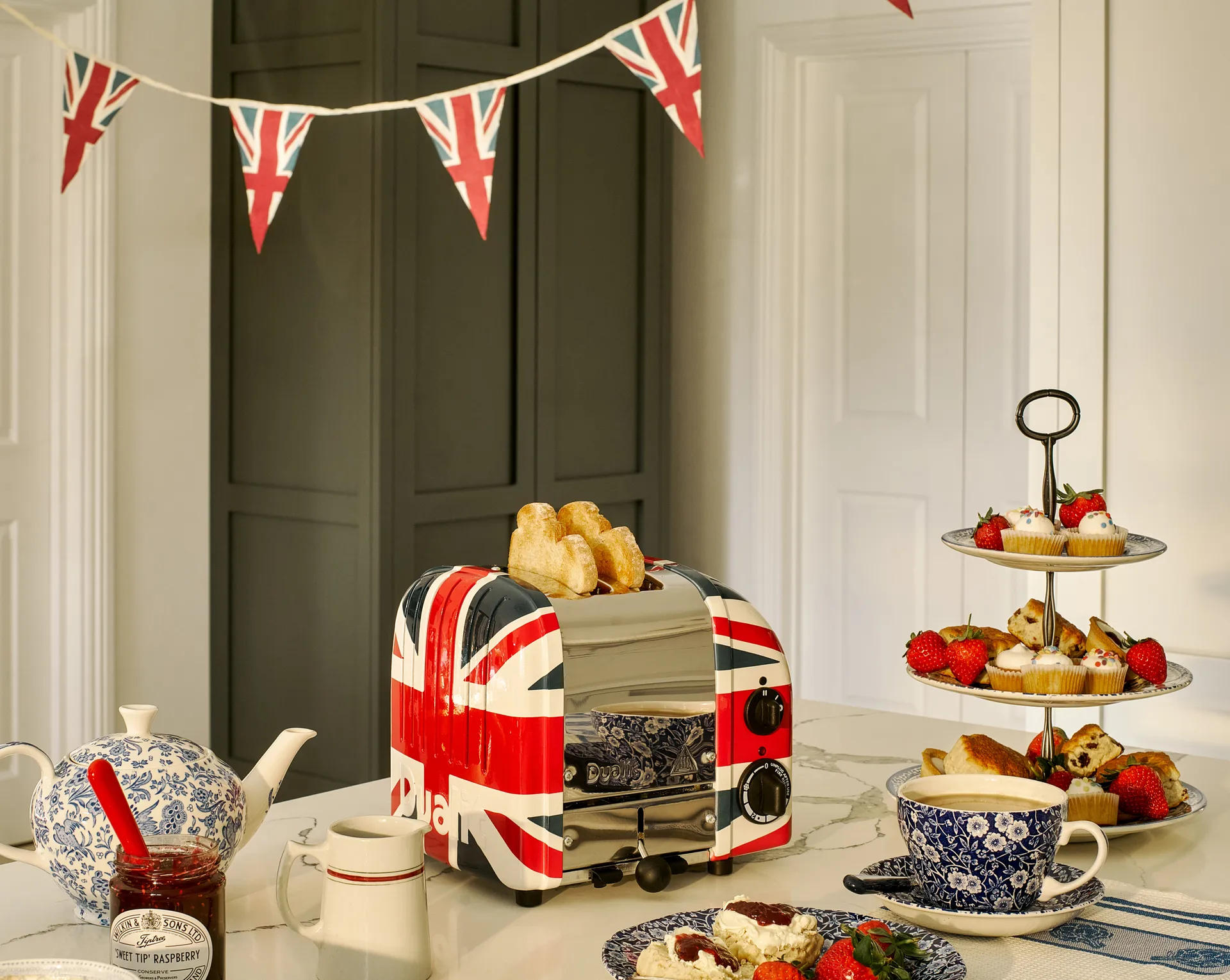 Leivänpaahdin Classic 2 Viipaletta, Union Jack Dualit