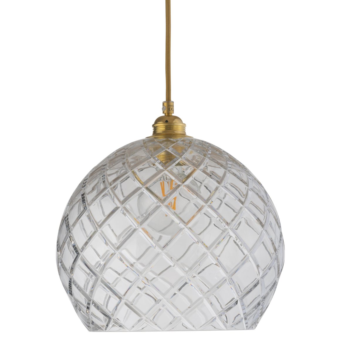EBB & FLOW Rowan kattovalaisin Chrystal, 28 cm Medium check kultajohdolla