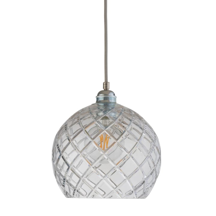 Rowan kattovalaisin Crystal, Ø 22 cm - Medium check hopeajohdolla - EBB & FLOW