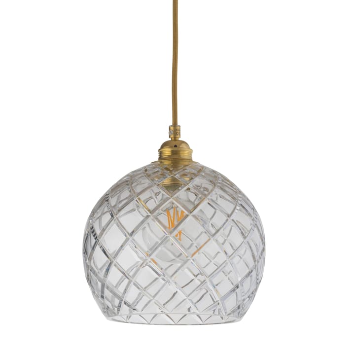 Rowan kattovalaisin Crystal, Ø 22 cm - Medium check kultajohdolla - EBB & FLOW