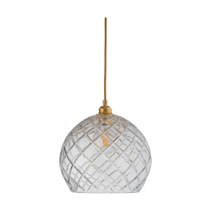 Rowan kattovalaisin L, Ø 28 cm - Crystal, suuri ruutukuvio - EBB & FLOW