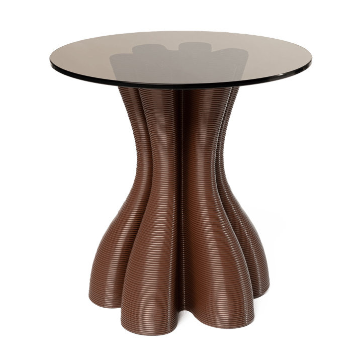 Anemone sivupöytä Ø50 cm - Chocolate - Ekbacken Studios