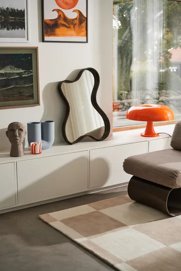 Pebble peili small 56x76 cm - Chocolate - Ekbacken Studios