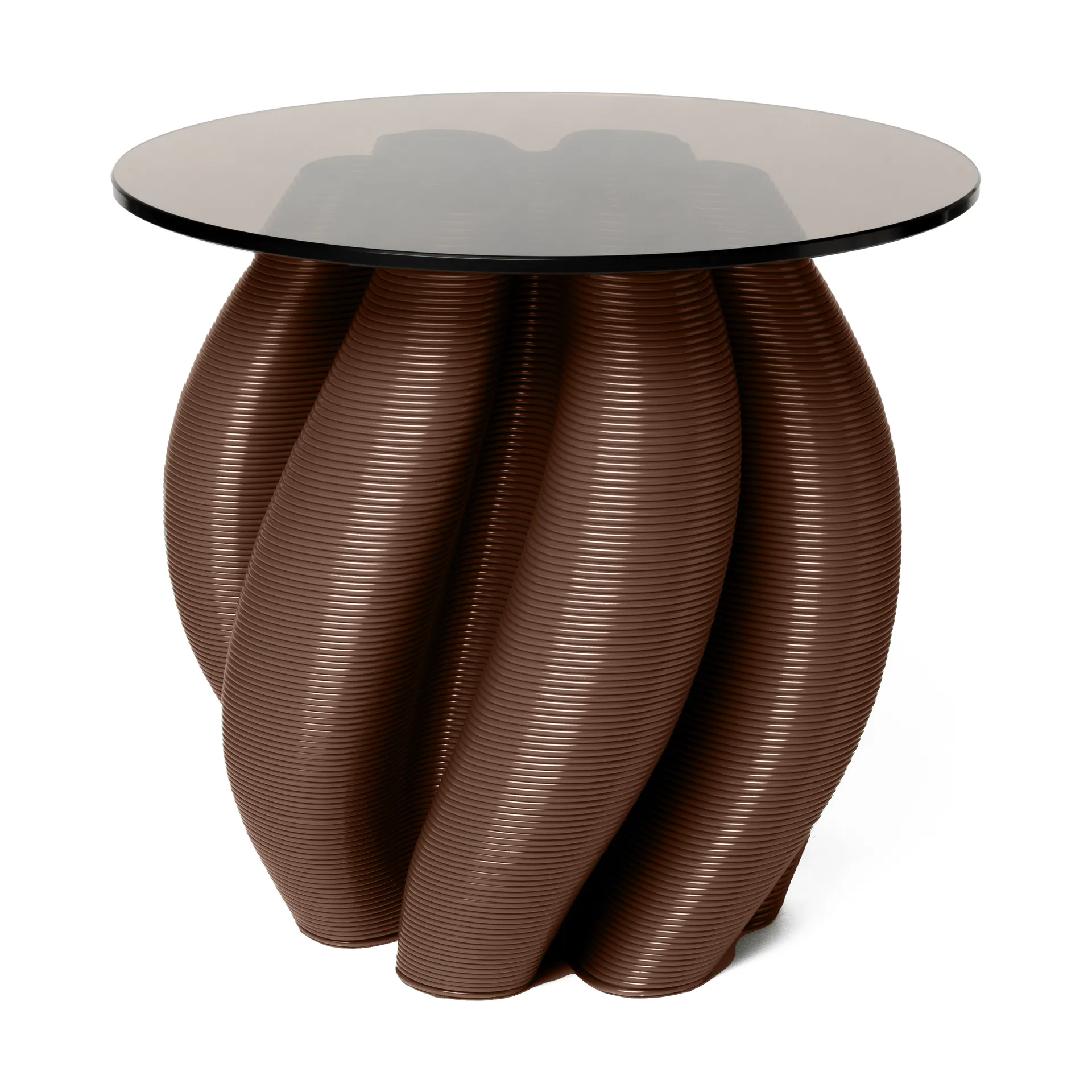 Water lily sivupöytä Ø50 cm, Chocolate Ekbacken Studios