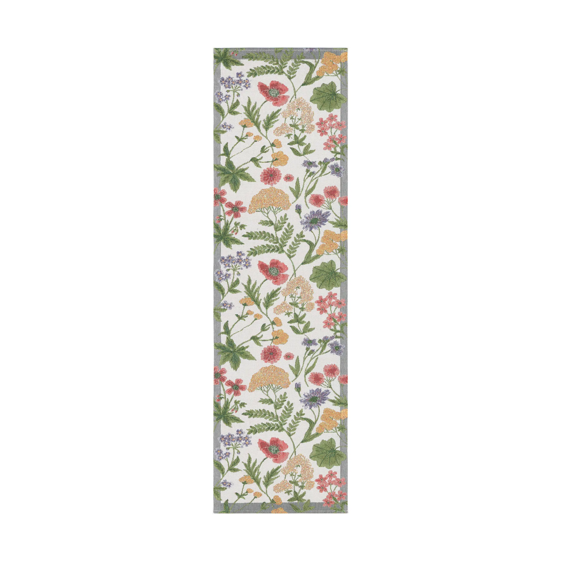 Ängsdröm pöytäliina 35x140 cm, Multi Ekelund Linneväveri