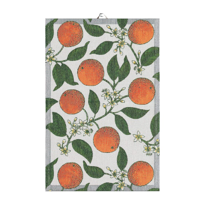 Apelsiner keittiöpyyhe - 40 x 60 cm - Ekelund Linneväveri