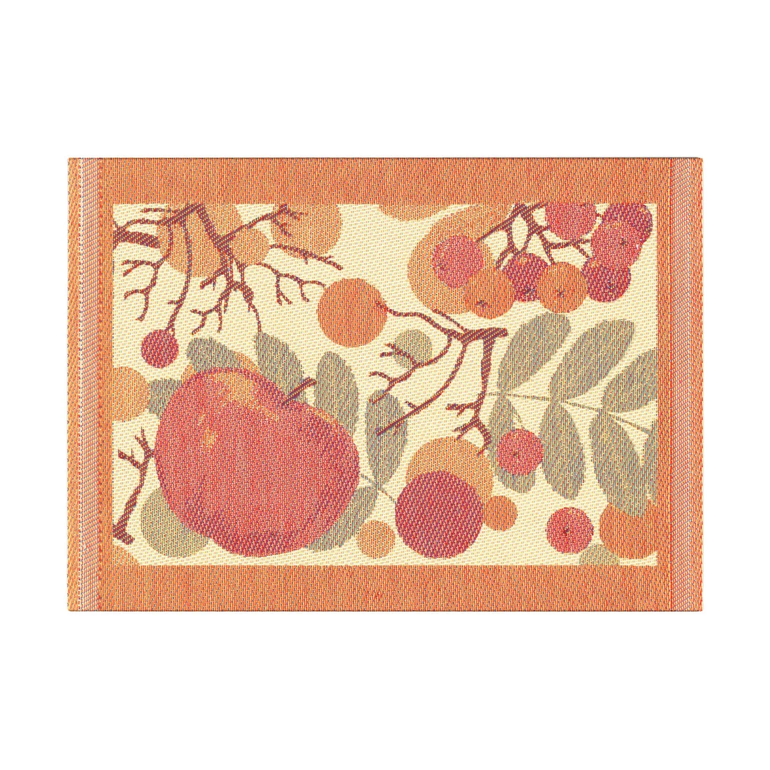 Äppelbär tiskirätti 35x25 cm, Oranssi Ekelund Linneväveri