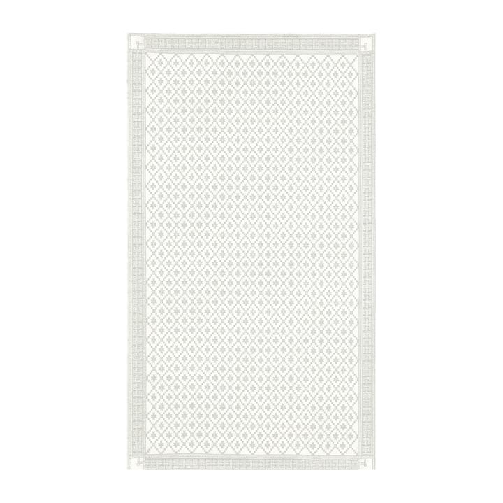 Åttebladrose pöytäliina beige - 150 x 260 cm - Ekelund Linneväveri