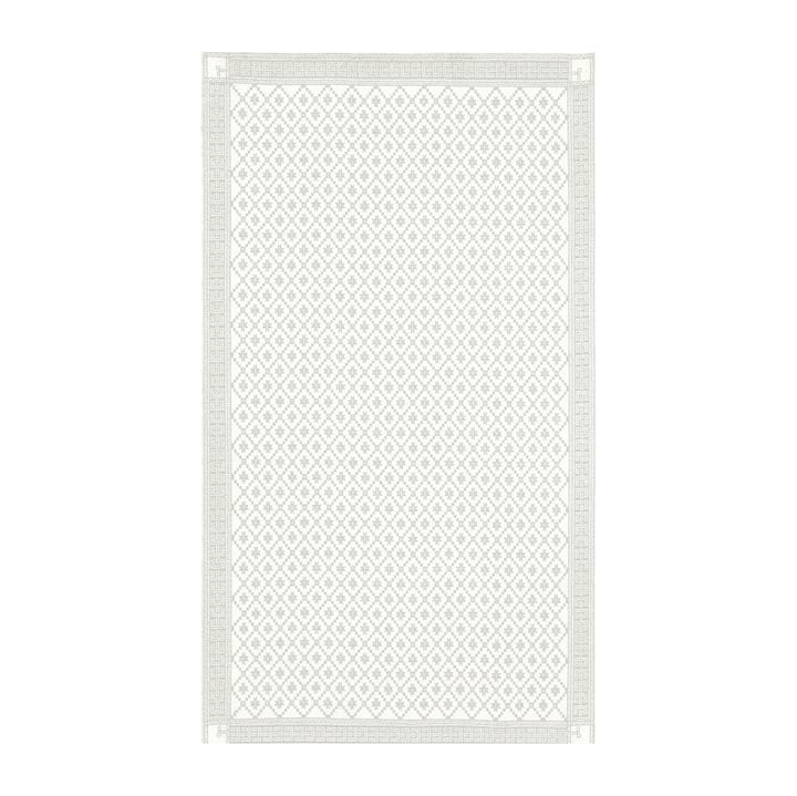 Åttebladrose pöytäliina beige - 150 x 260 cm - Ekelund Linneväveri