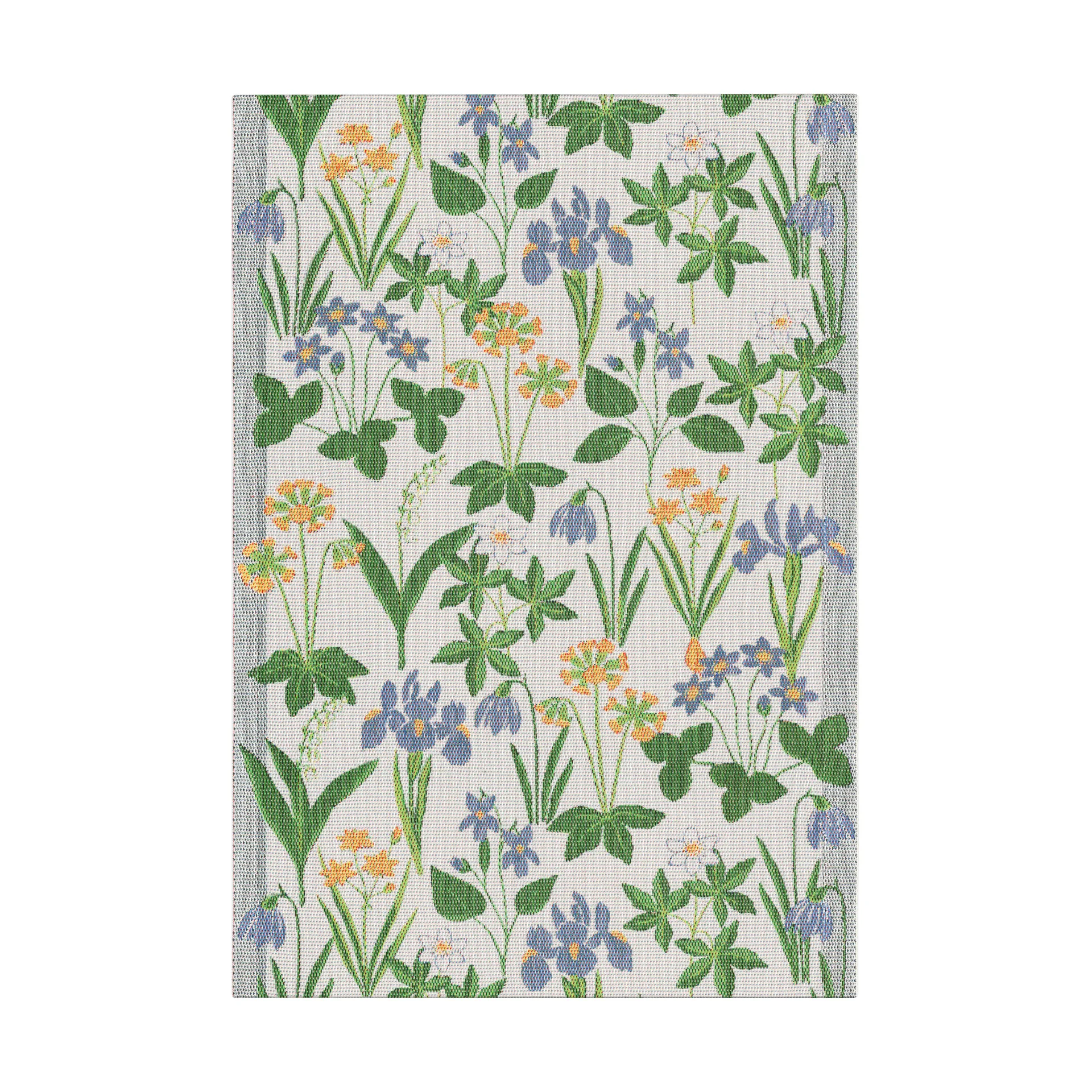 Aurinkoinen sininen keittiöpyyhe 35x50 cm, Monivärinen Ekelund Linneväveri