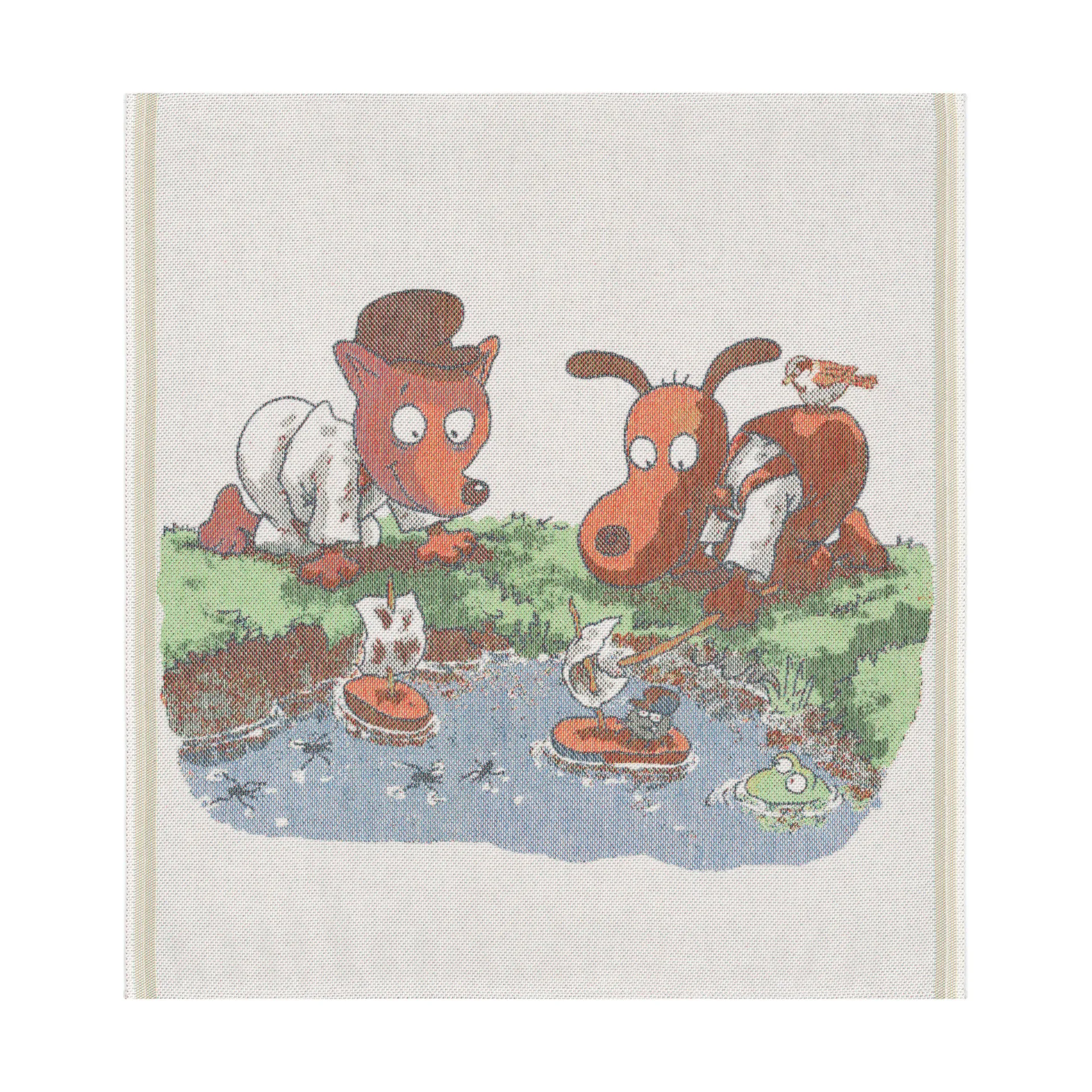 Barkbåtar vauvanpeitto 70x75 cm, Multi Ekelund Linneväveri