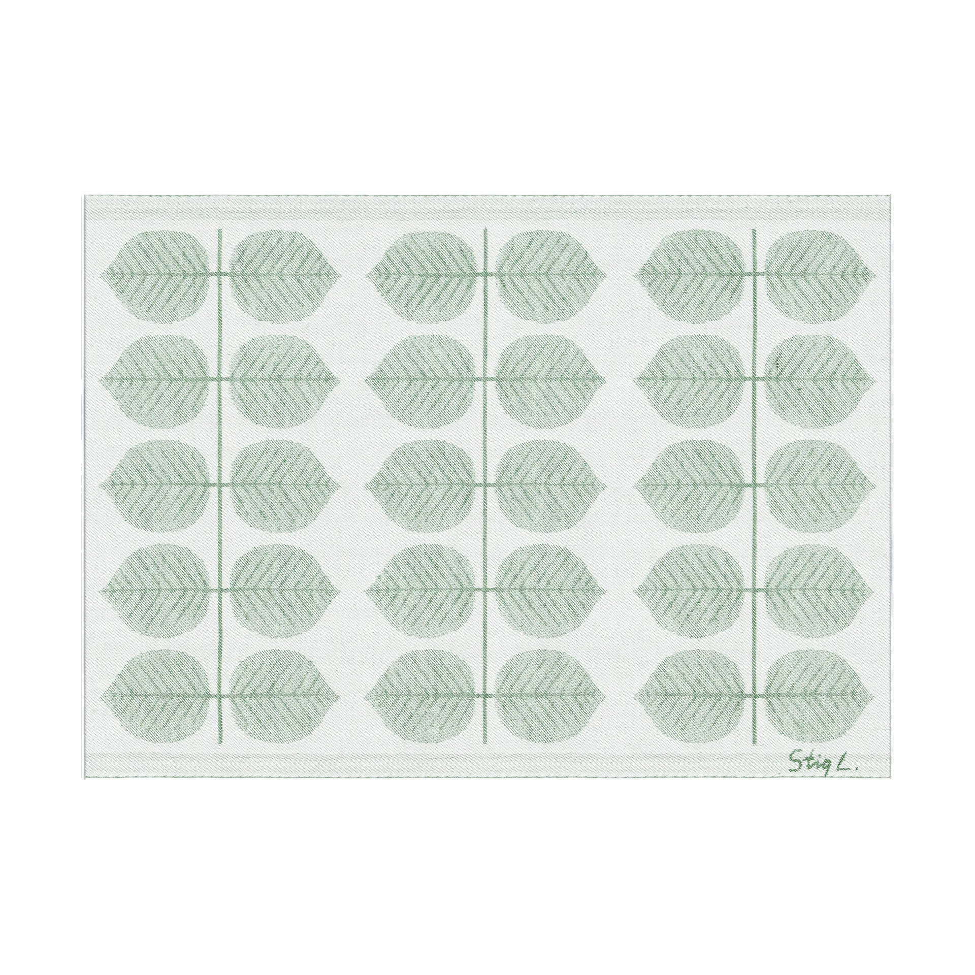 Berså pöytätabletti 35x48 cm., Vihreä Ekelund Linneväveri