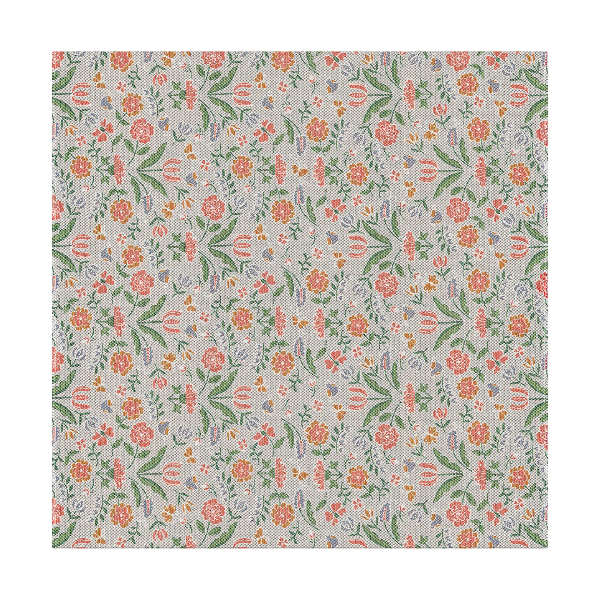 Blomglänta pöytäliina 145x145 cm, Monivärinen Ekelund Linneväveri