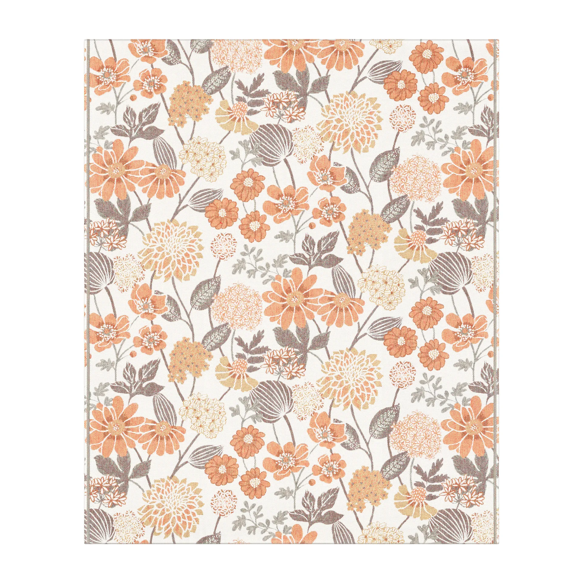 Bodum puuvillapeitto 140x170 cm, Oranssi Ekelund Linneväveri