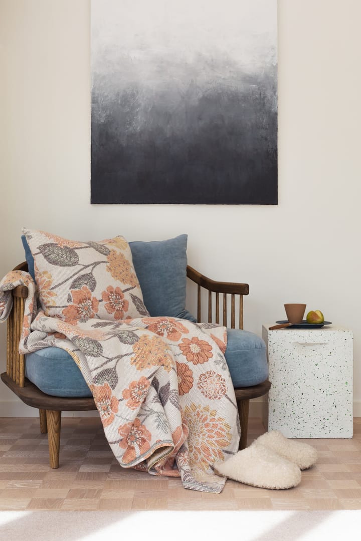 Bodum puuvillapeitto 140x170 cm, Oranssi Ekelund Linneväveri