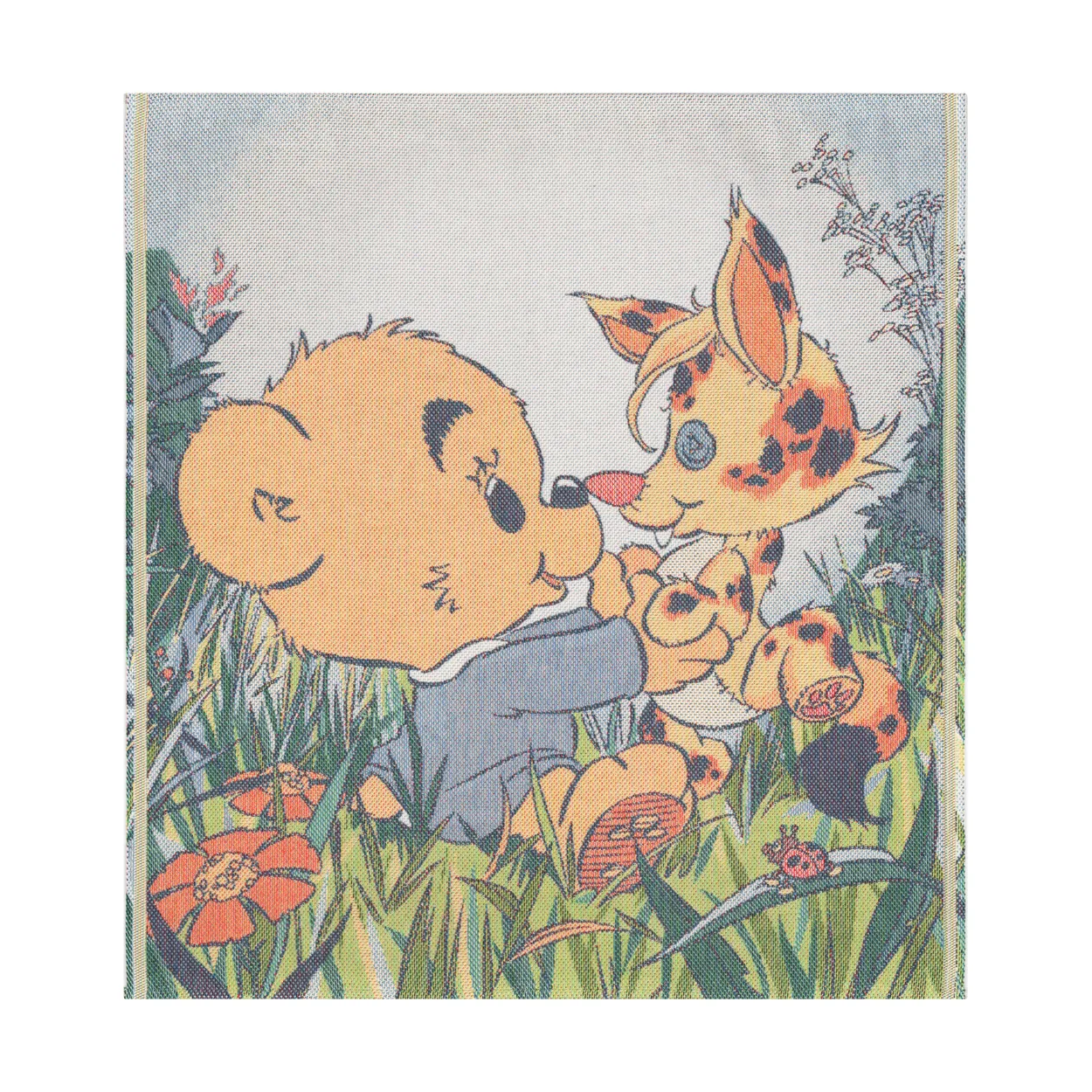 Ekelund Linneväveri Brumma vauvapeitto 70x75 cm Monivärinen