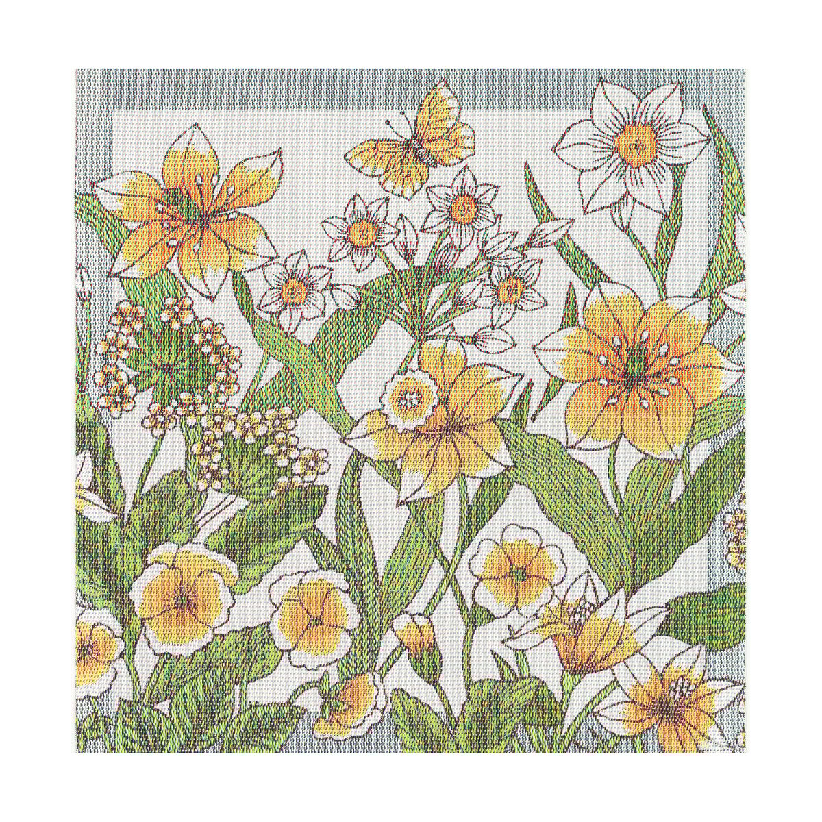 Ekelund Linneväveri Daffodil kangasservietti 35x35 cm Keltainen