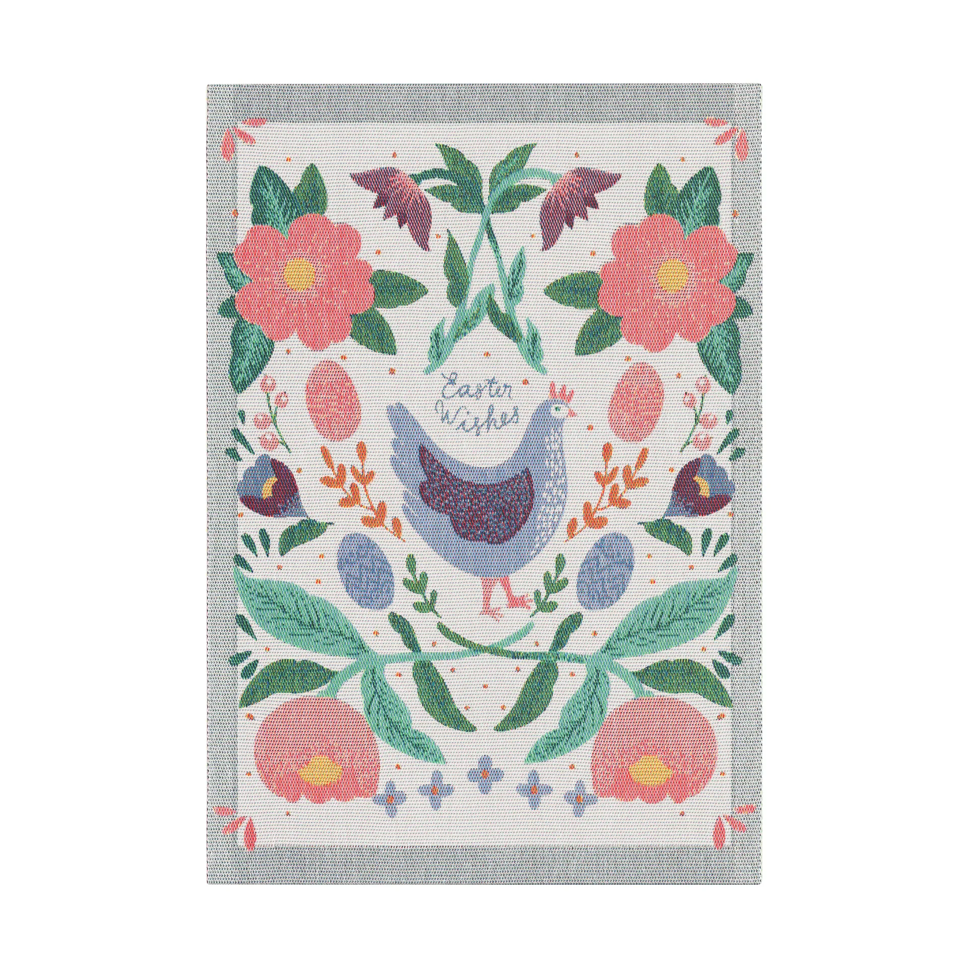 Easter chicken keittiöpyyhe 35x50 cm, Multi Ekelund Linneväveri