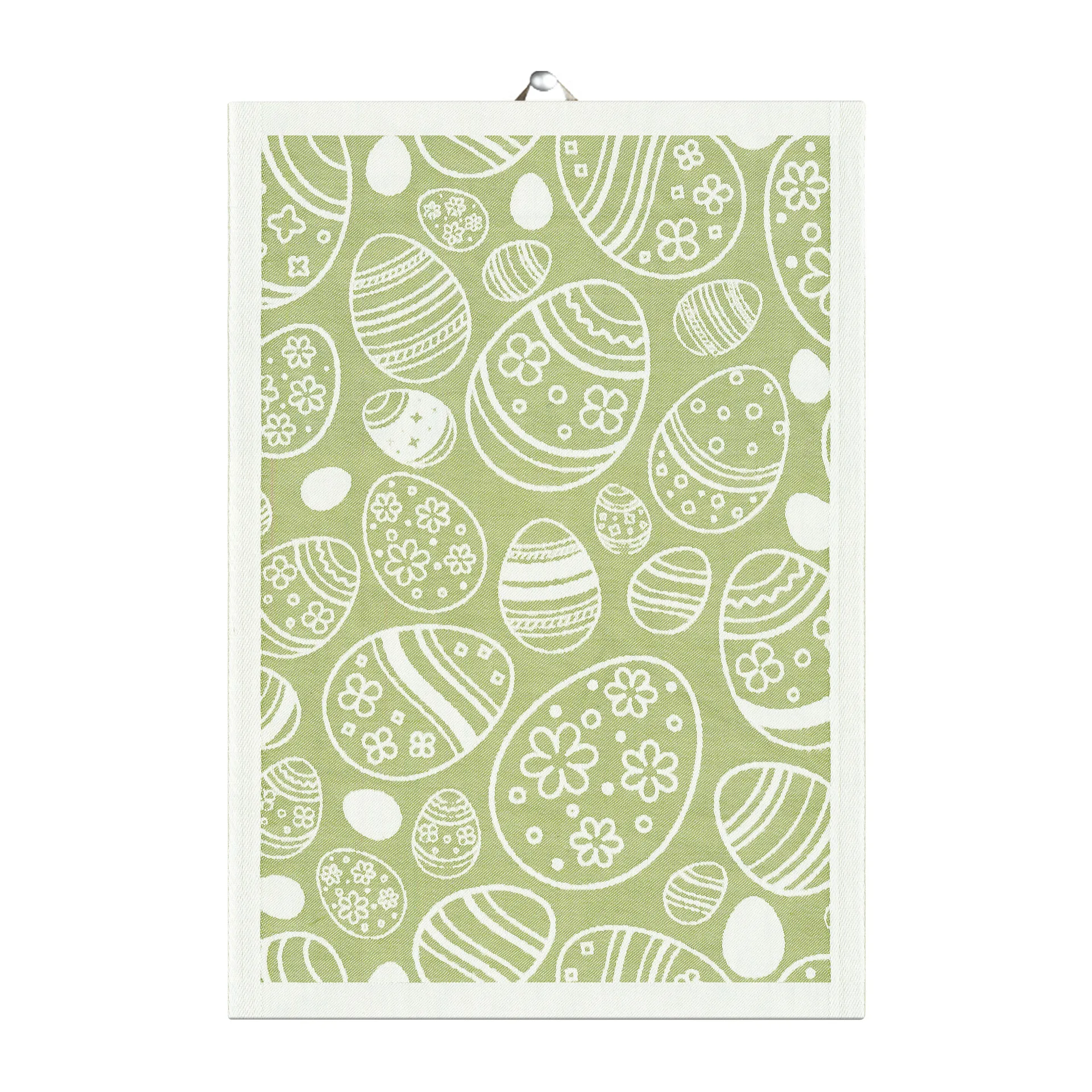 Easter Egg keittiöpyyhe 35x50 cm, Vihreä Ekelund Linneväveri