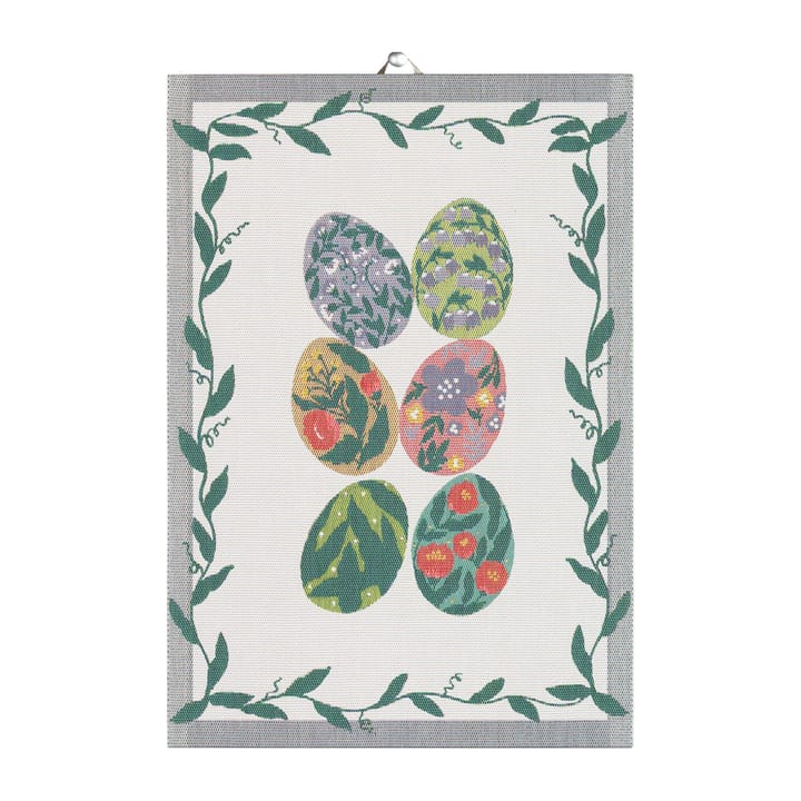 Egg collection -keittiöpyyhe - 35 x 50 cm - Ekelund Linneväveri