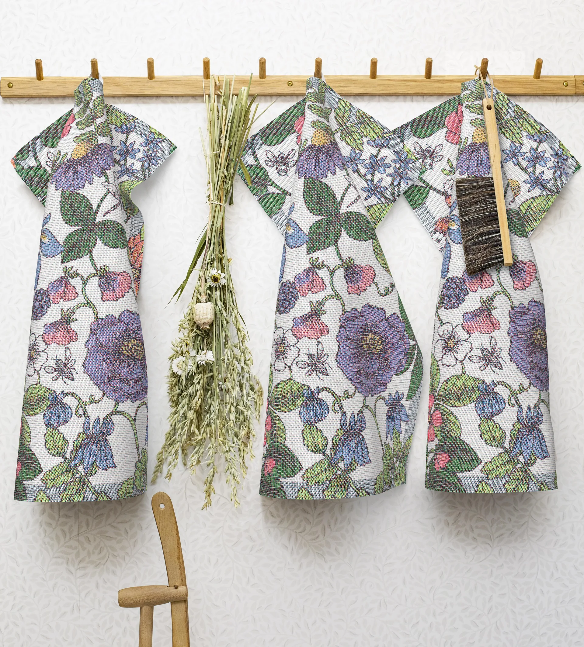 Flora keittiöpyyhe, 35 x 50 cm Ekelund Linneväveri