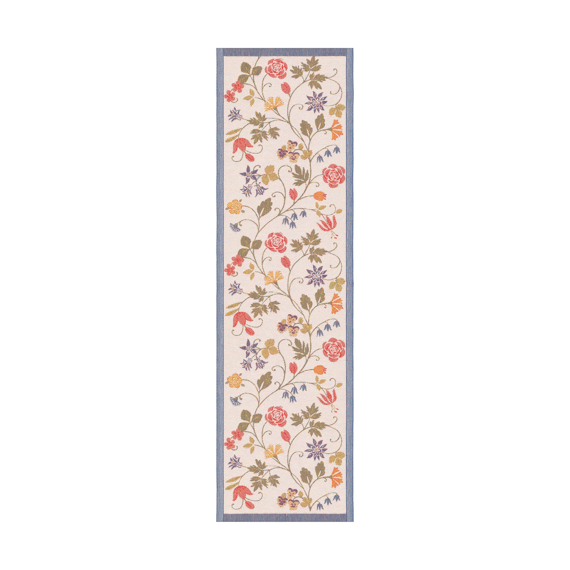 Flower pöytäliina 35x120 cm, Multi Ekelund Linneväveri