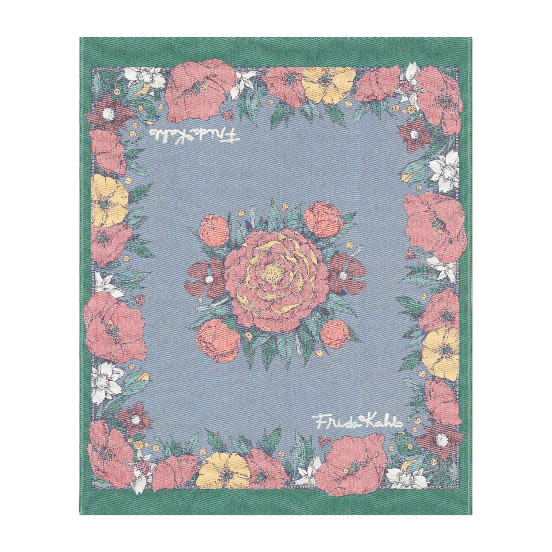 Frida Kahlo -huopa 140 x 170 cm, Vida Ekelund Linneväveri