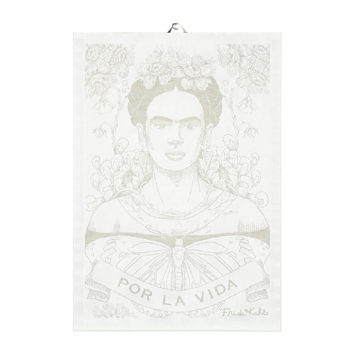 Frida Kahlo -keittiöpyyhe 35 x 50 cm - Belleza - Ekelund Linneväveri