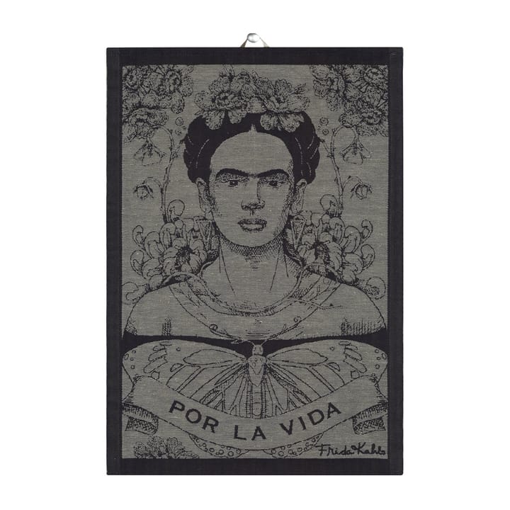 Frida Kahlo -keittiöpyyhe 35 x 50 cm - Fuerza - Ekelund Linneväveri