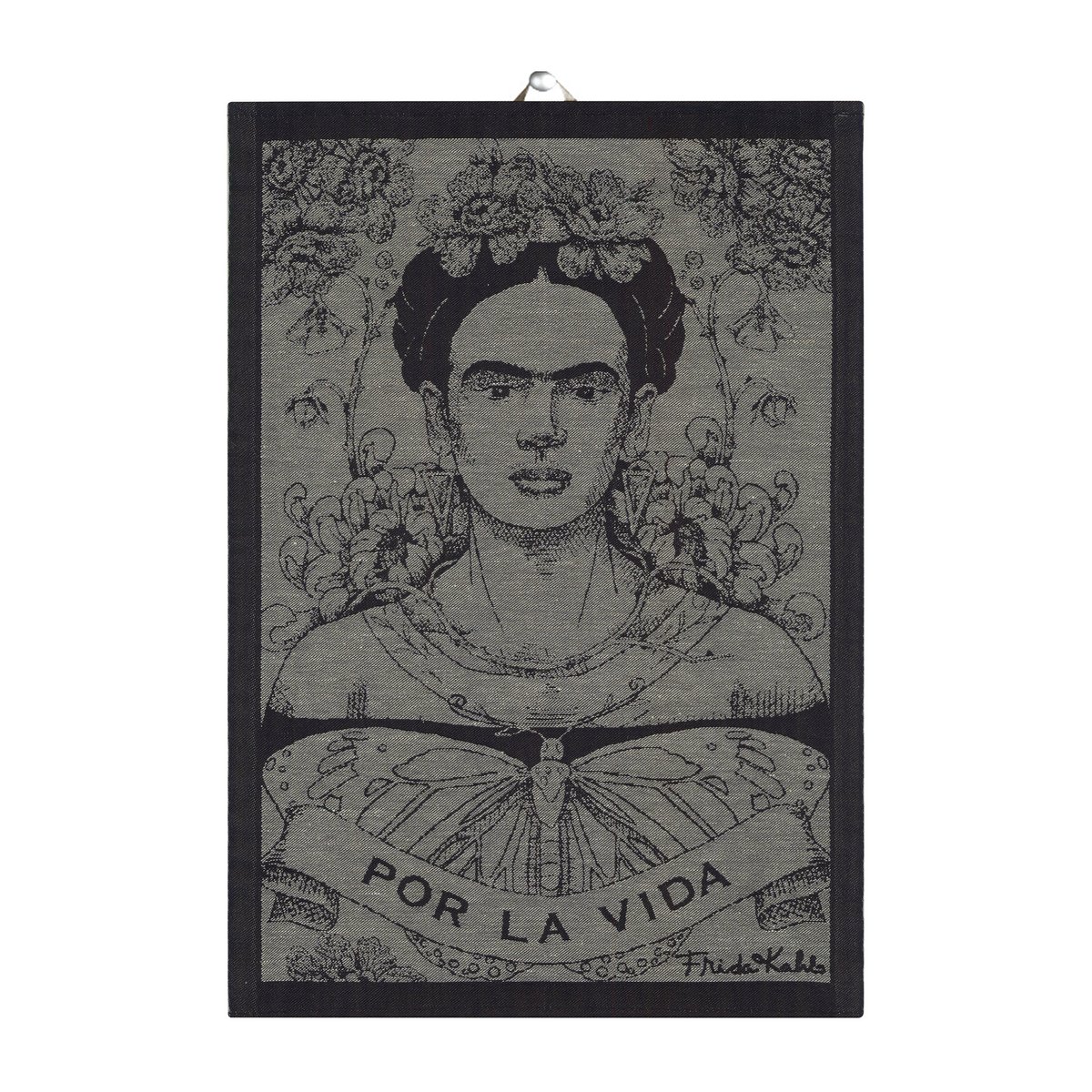 Ekelund Linneväveri Frida Kahlo -keittiöpyyhe 35 x 50 cm Fuerza