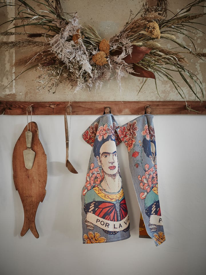 Frida Kahlo -keittiöpyyhe 35 x 50 cm, Vida Ekelund Linneväveri