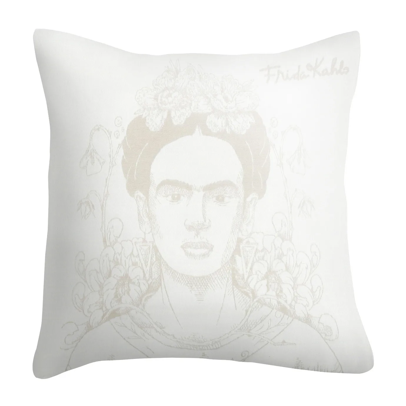 Frida Kahlo -tyynynpäällinen 40 x 40 cm, Belleza Ekelund Linneväveri