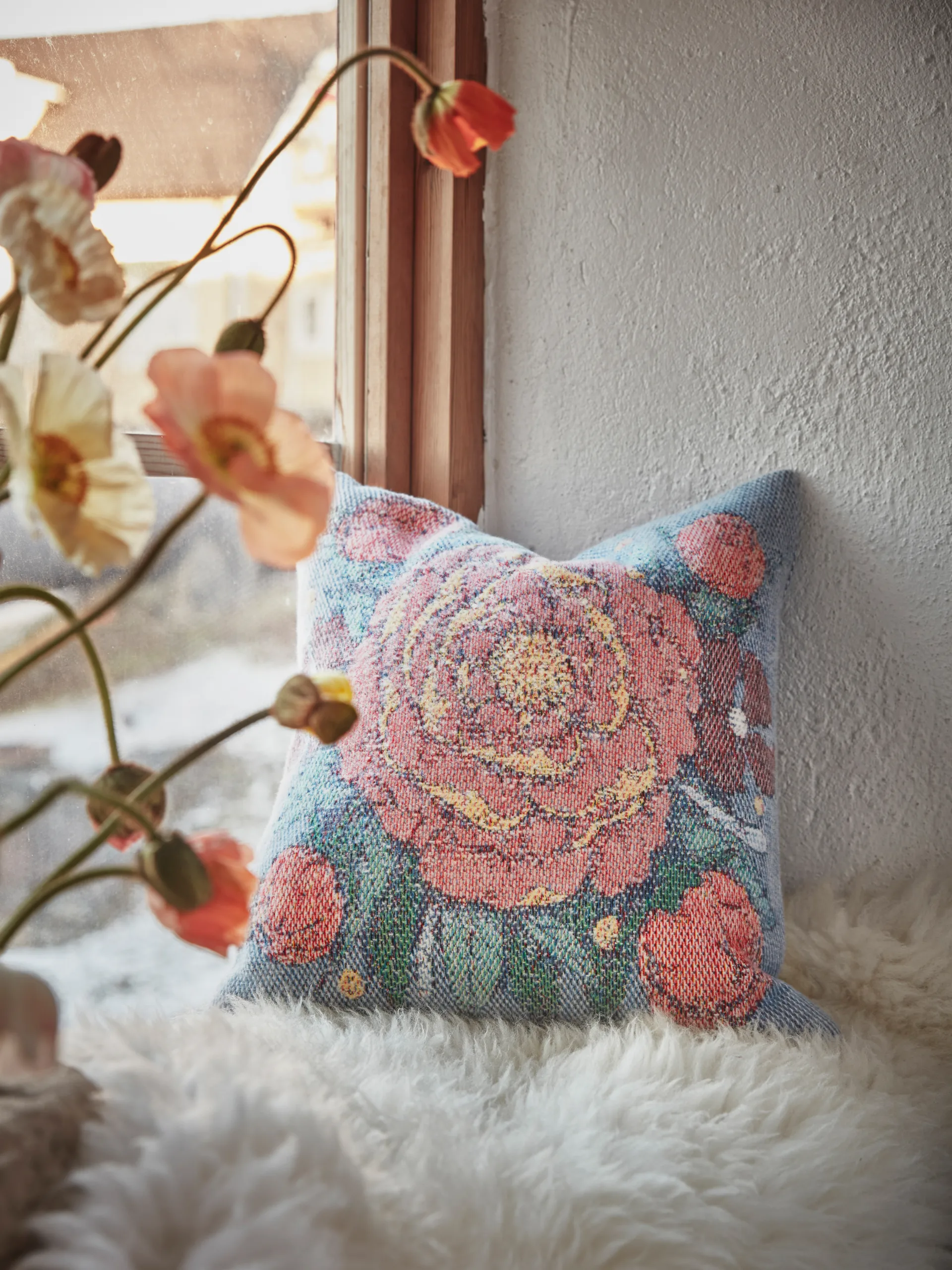 Frida Kahlo -tyynynpäällinen 40 x 40 cm, Vida Ekelund Linneväveri