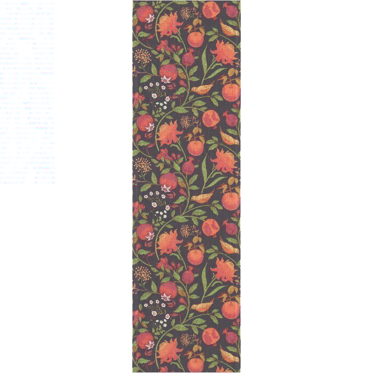 Ekelund Linneväveri Fruktrik kaitaliina 35x120 cm Multi