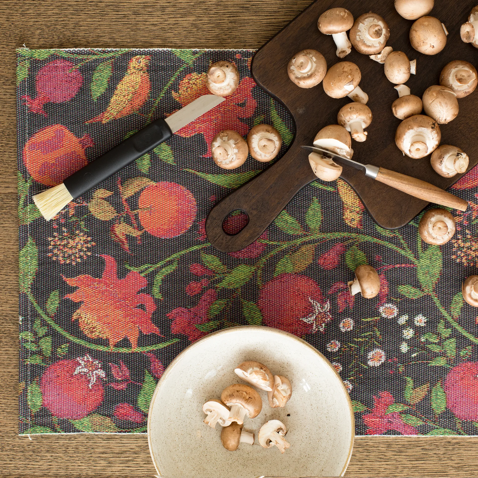 Fruktrik pöytätabletti 35x48 cm, Multi Ekelund Linneväveri