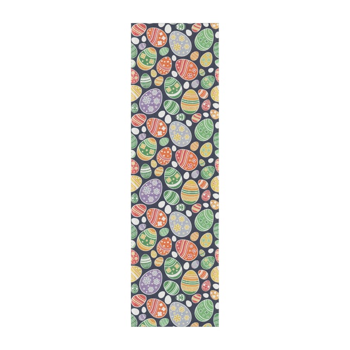 Glad påsk kaitaliina 35x120 cm, Monivärinen Ekelund Linneväveri