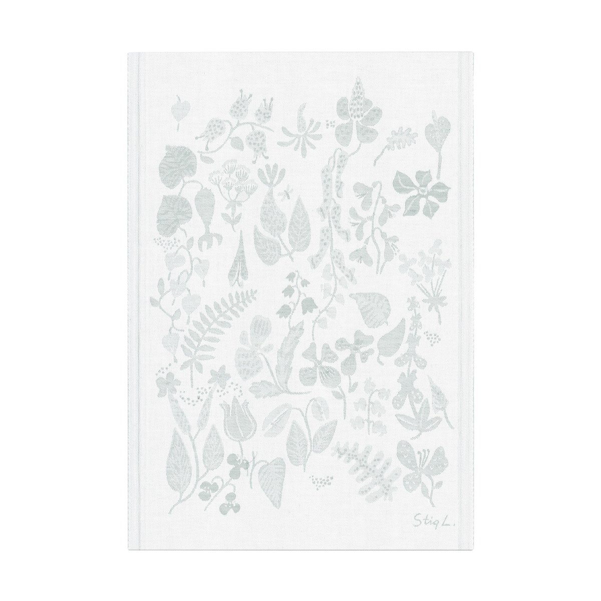 Ekelund Linneväveri Herbarium keittiöpyyhe 35x50 cm Harmaa