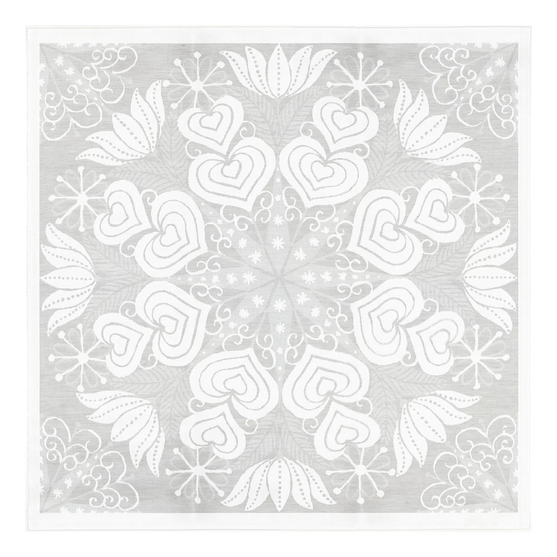 Hjärtbo liina 80x80 cm, Harmaa Ekelund Linneväveri