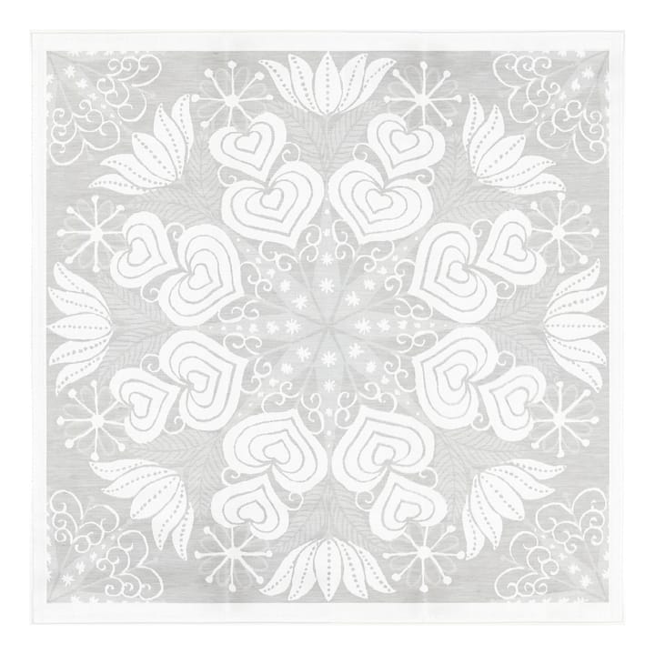 Hjärtbo liina 80x80 cm - Harmaa - Ekelund Linneväveri